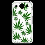 Coque LG G Pro Feuille de cannabis sur fond blanc