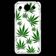 Coque LG G Pro Feuille de cannabis sur fond blanc