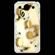 Coque LG G Pro Portée de notes en or