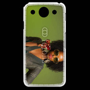 Coque LG G Pro Femme metisse noire 3