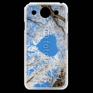 Coque LG G Pro arbres enneigés coeur