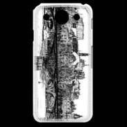 Coque LG G Pro Pont des arts à Paris en dessin