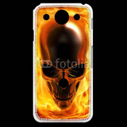 Coque LG G Pro crâne en feu