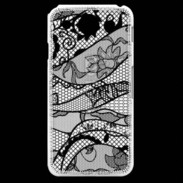 Coque LG G Pro Tissus glamour noir et blanc