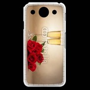 Coque LG G Pro Coupe de champagne, roses rouges