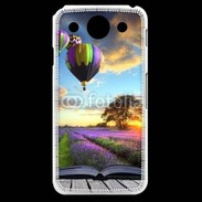 Coque LG G Pro Montgolfière et lavande 