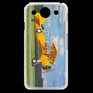 Coque LG G Pro Avio Biplan jaune