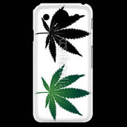 Coque LG G Pro Double feuilles de cannabis
