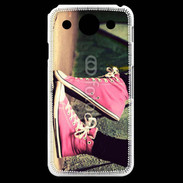 Coque LG G Pro Converses roses vintage