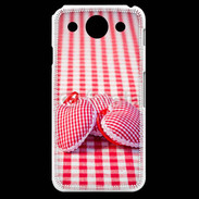 Coque LG G Pro Mode vichy et petit coeur