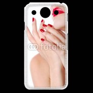 Coque LG G Pro Sexy et glamour bouche rouge à lèvre et vernis à ongles rouges
