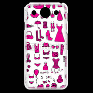 Coque LG G Pro Fond fashion rose