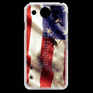 Coque LG G Pro Drapeau USA avec arme