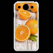 Coque LG G Pro Belles oranges sur fond en bois