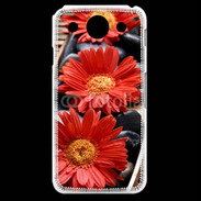 Coque LG G Pro Fleurs Zen rouge 10