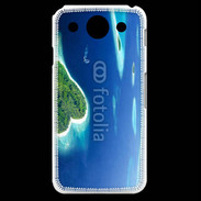 Coque LG G Pro île en former de cœur au milieu de la mer