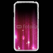 Coque LG G Pro Rideau rose à strass