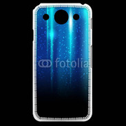 Coque LG G Pro Rideau bleu à strass