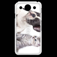 Coque LG G Pro Duo chien et chat