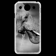 Coque LG G Pro Elephant d'Afrique en noir et blanc