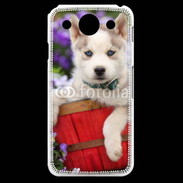 Coque LG G Pro Portrait chiot Husky de Sibérie 1