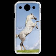 Coque LG G Pro Cheval arable robe grise