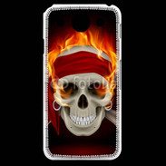 Coque LG G Pro Tête de mort en flamme
