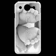 Coque LG G Pro Pieds de bébé noir et blanc