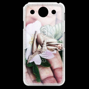Coque LG G Pro Jolie femme avec des ailes de Papillon