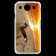 Coque LG G Pro Couché de soleil agréable sur la plage