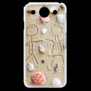 Coque LG G Pro Toi et moi sur la plage