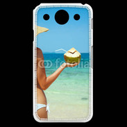 Coque LG G Pro Cocktail noix de coco sur la plage 5