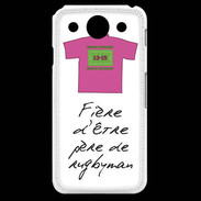 Coque LG G Pro Père de rugbyman Bonus offensif-défensif Blanc