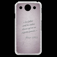 Coque LG G Pro Les Folies Rose Citation Oscar Wilde