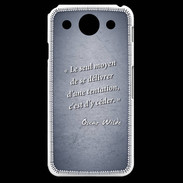 Coque LG G Pro Tentation Bleu Citation Oscar Wilde