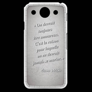 Coque LG G Pro Toujours amoureux Gris Citation Oscar Wilde