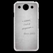 Coque LG G Pro Aimer Gris Citation Oscar Wilde