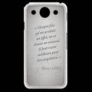 Coque LG G Pro Chaque fois Gris Citation Oscar Wilde