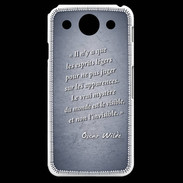 Coque LG G Pro Esprits légers Bleu Citation Oscar Wilde