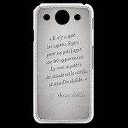 Coque LG G Pro Esprits légers Gris Citation Oscar Wilde