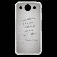 Coque LG G Pro Expérience Gris Citation Oscar Wilde