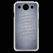 Coque LG G Pro Femmes émotions Bleu Citation Oscar Wilde