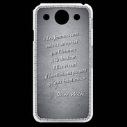 Coque LG G Pro Femmes émotions Noir Citation Oscar Wilde