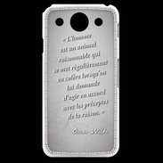 Coque LG G Pro Homme animal Gris Citation Oscar Wilde
