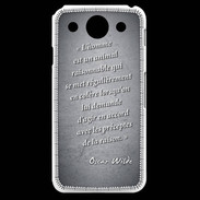 Coque LG G Pro Homme animal Noir Citation Oscar Wilde