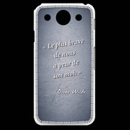 Coque LG G Pro Brave Bleu Citation Oscar Wilde