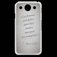 Coque LG G Pro Femmes comprises Gris Citation Oscar Wilde