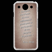 Coque LG G Pro Sagesse rêves Rouge Citation Oscar Wilde