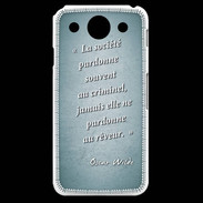 Coque LG G Pro Société rêveur Turquoise Citation Oscar Wilde