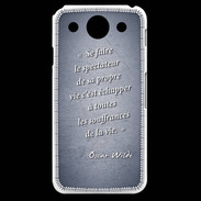 Coque LG G Pro Spectateur Bleu Citation Oscar Wilde